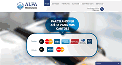 Desktop Screenshot of alfametalurgicaltda.com.br